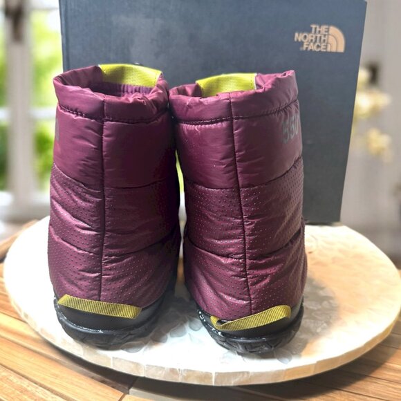 The North Face Nuptse Après Boot Women’s 5 Boysenberry TNF 550 Down Insulated Wi - Picture 7 of 11